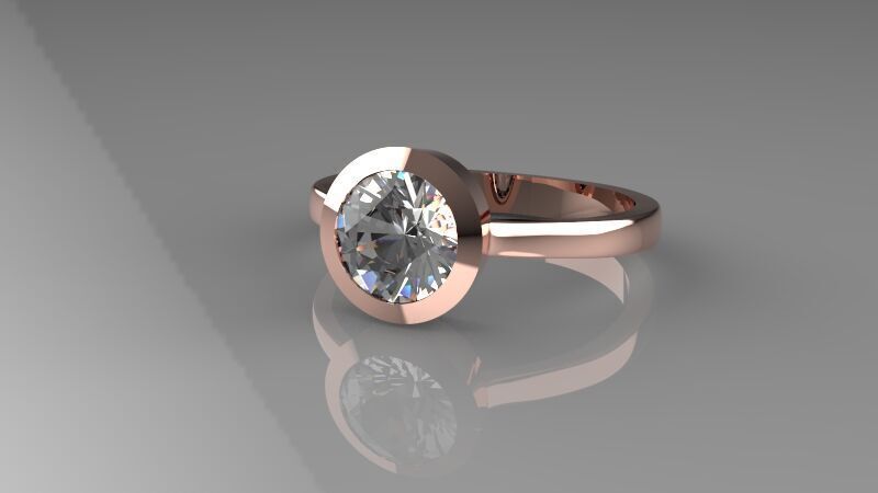 Minimal ring Ready for 3d printing 3dm stl 3D print model_9