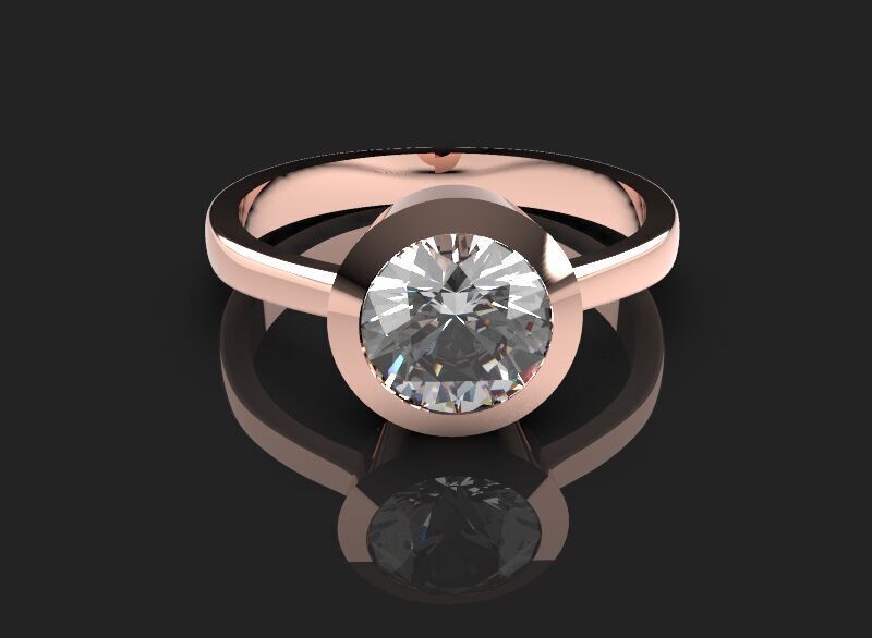 Minimal ring Ready for 3d printing 3dm stl 3D print model_1