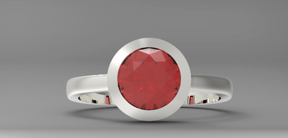 Minimal ring Ready for 3d printing 3dm stl 3D print model_16