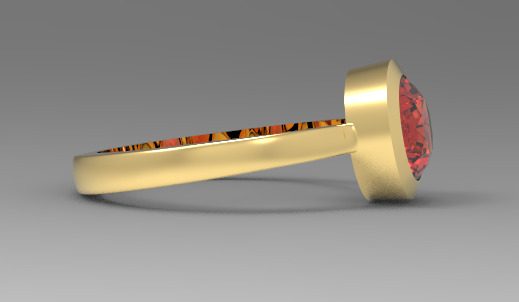 Minimal ring Ready for 3d printing 3dm stl 3D print model_19