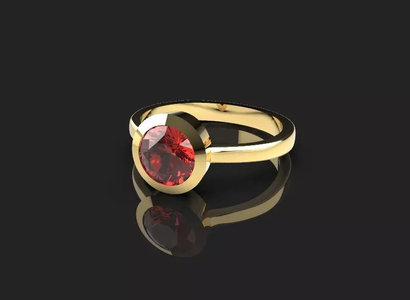 Minimal ring Ready for 3d printing 3dm stl 3D print model_0