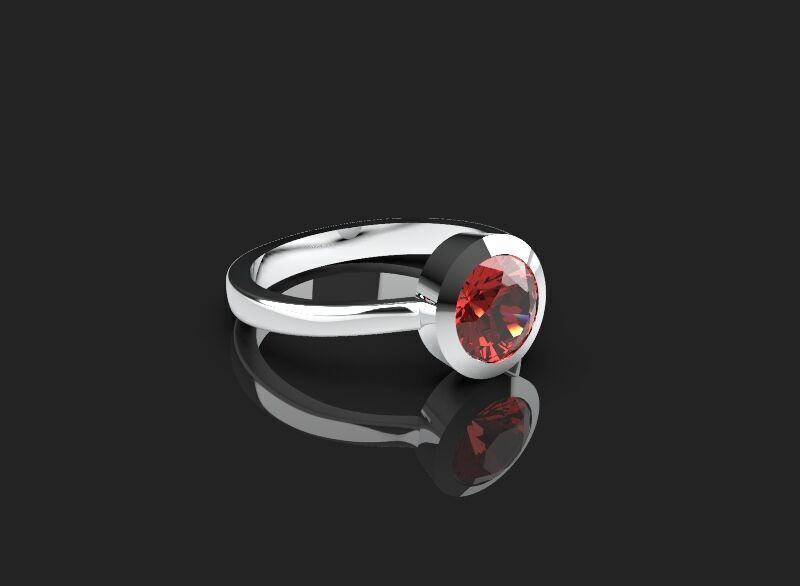 Minimal ring Ready for 3d printing 3dm stl 3D print model_11