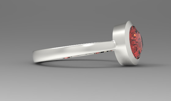 Minimal ring Ready for 3d printing 3dm stl 3D print model_17