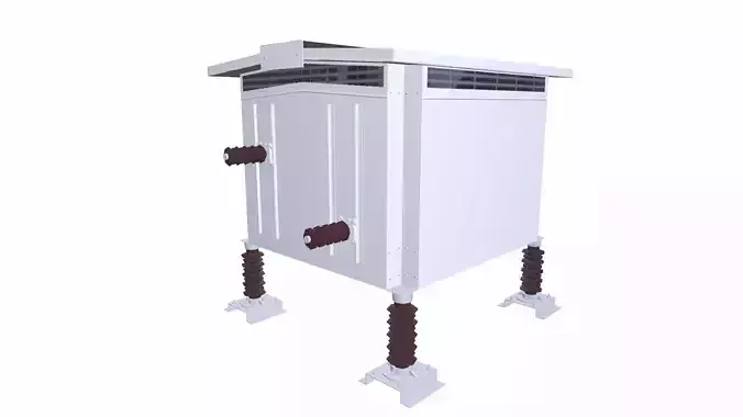 Transformer Resistor Low-poly 3D model