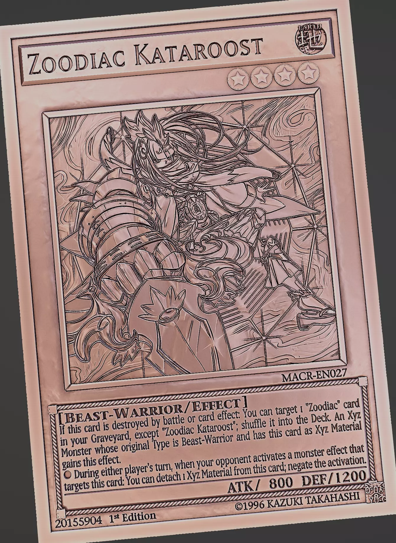 Zoodiac Kataroost - yu-gi-oh 3D print model