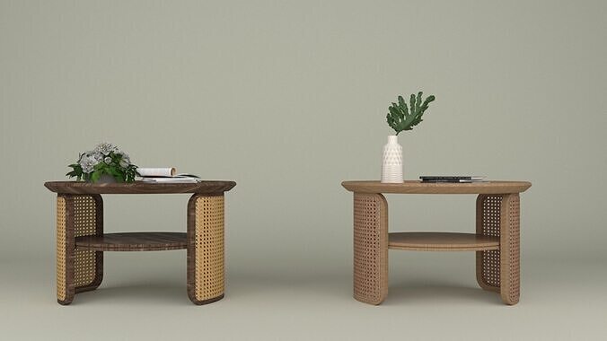 Japandi coffee table 3D model