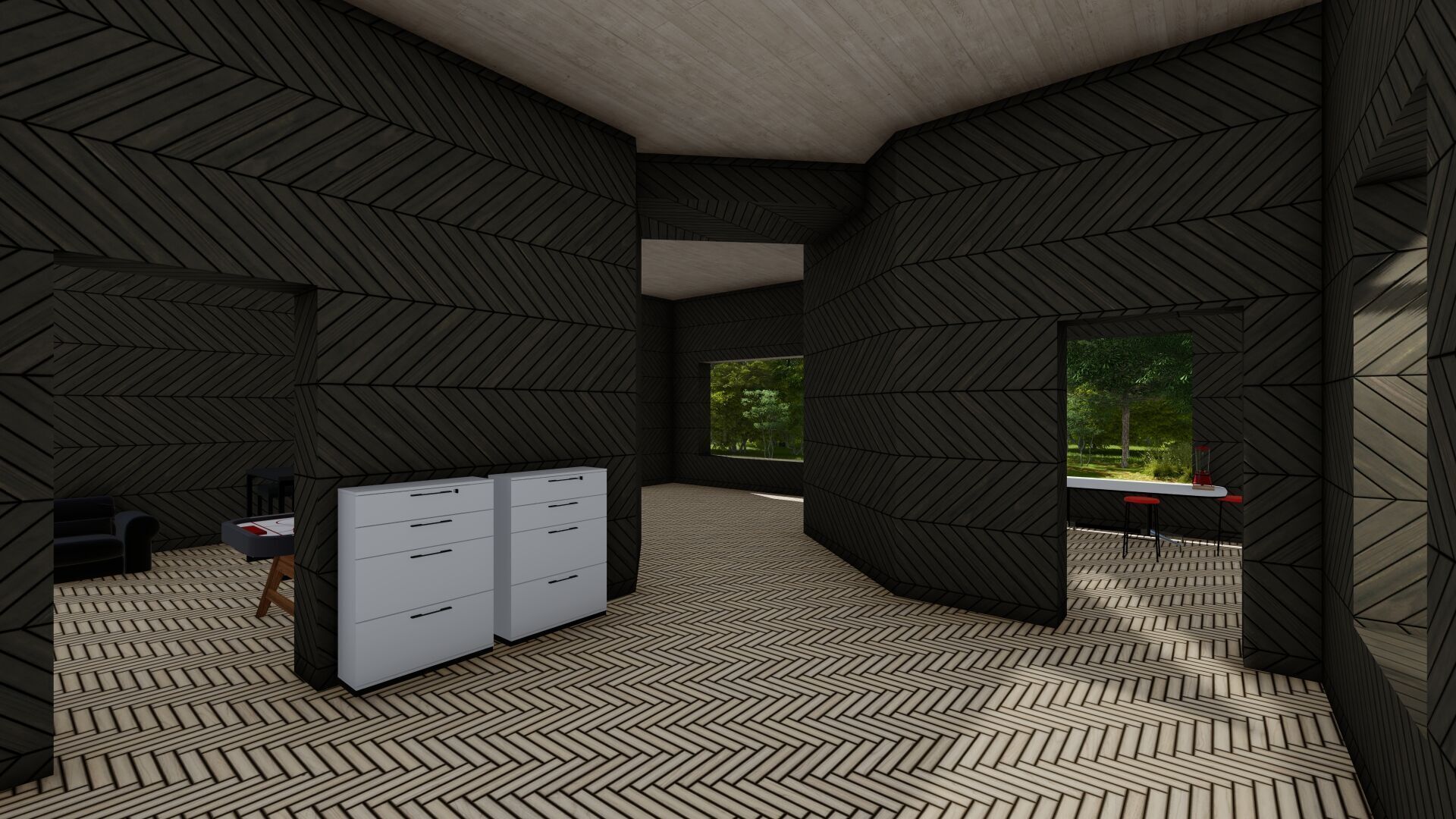 House Sketchapp Lumion Forest Edition Free low-poly 3D model_5