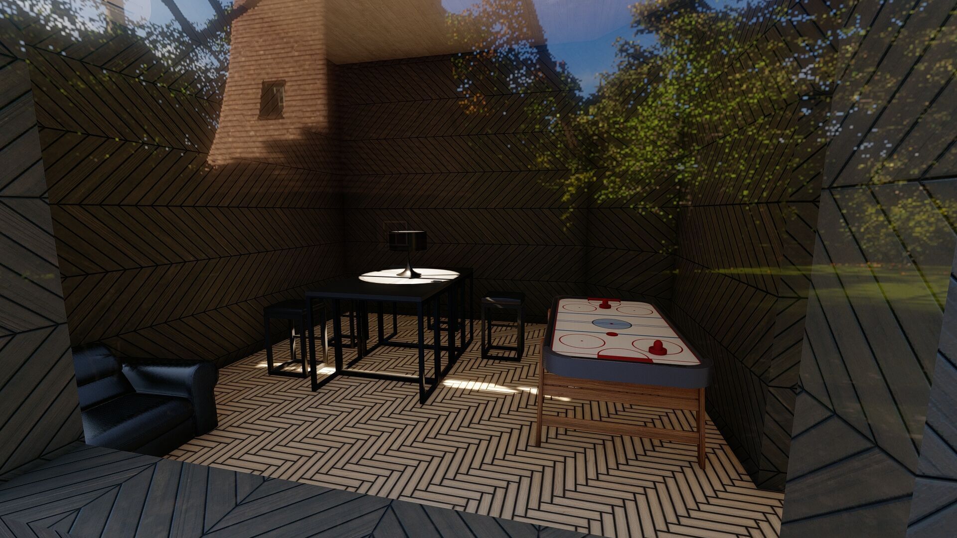 House Sketchapp Lumion Forest Edition Free low-poly 3D model_4