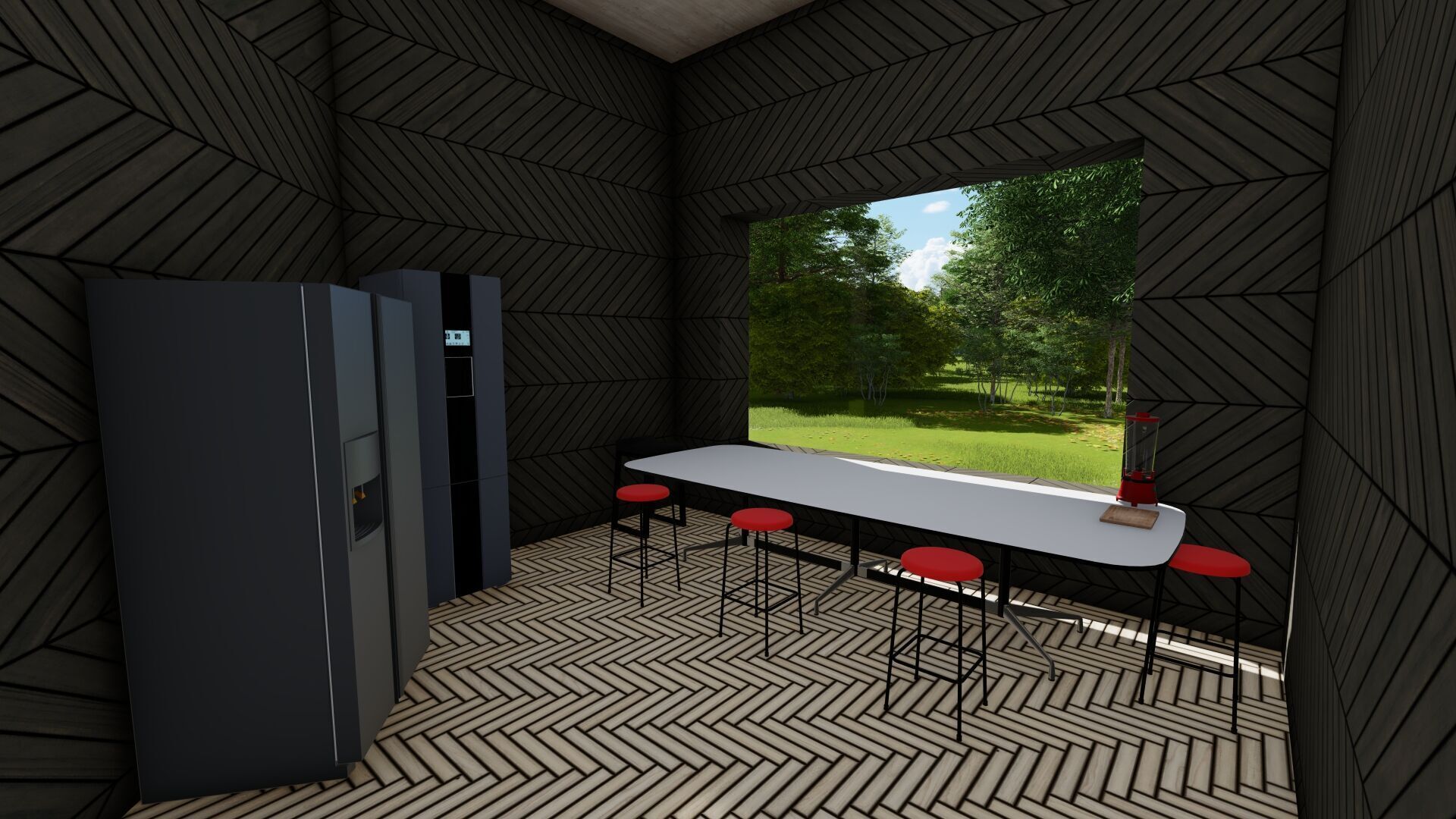 House Sketchapp Lumion Forest Edition Free low-poly 3D model_6