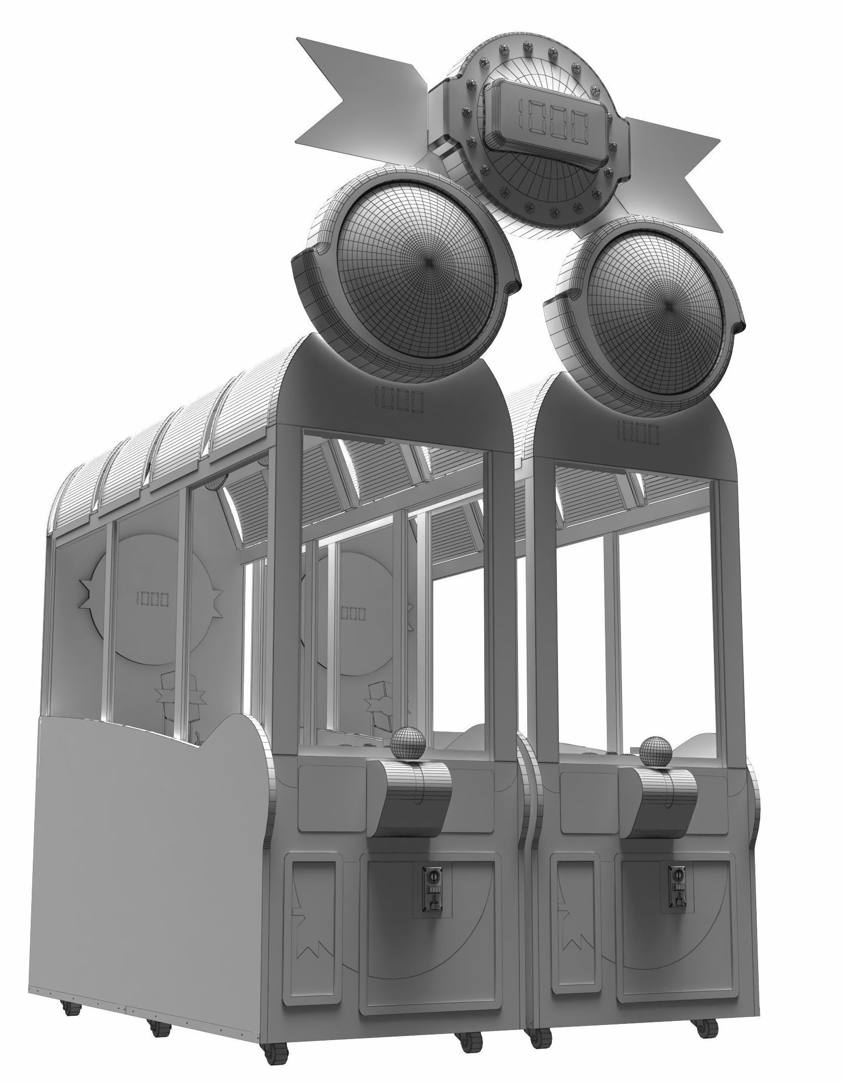 SEGA POWER ROLL REDEMPTION ARCADE GAME 3D model_6