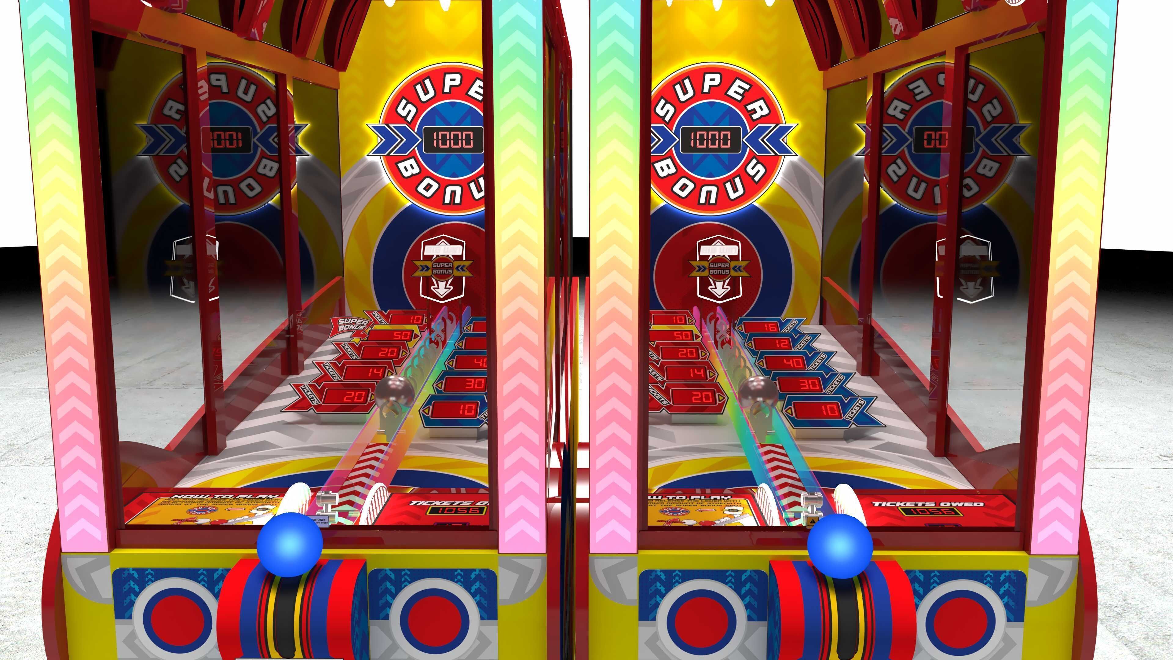 SEGA POWER ROLL REDEMPTION ARCADE GAME 3D model_3