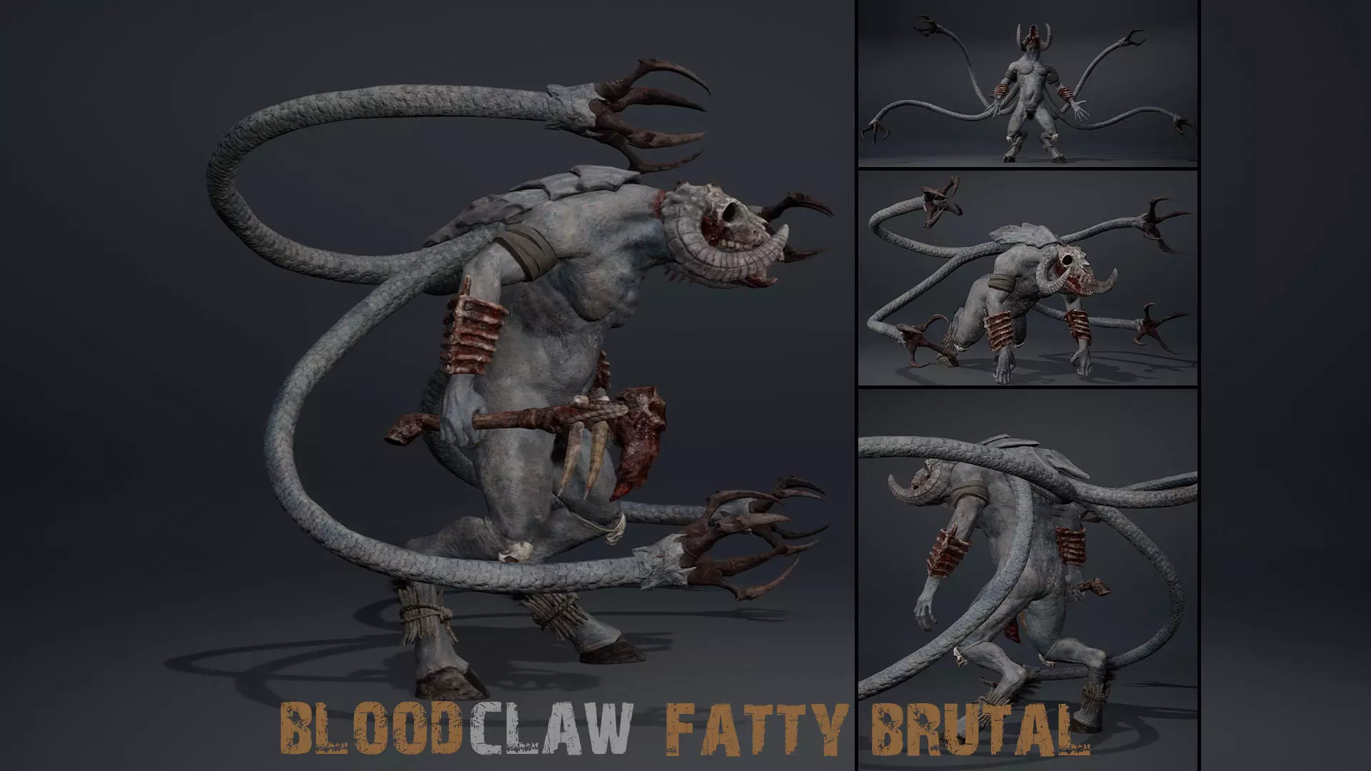 Bloodclaw Fatty Brutal Low-poly 3D model_0