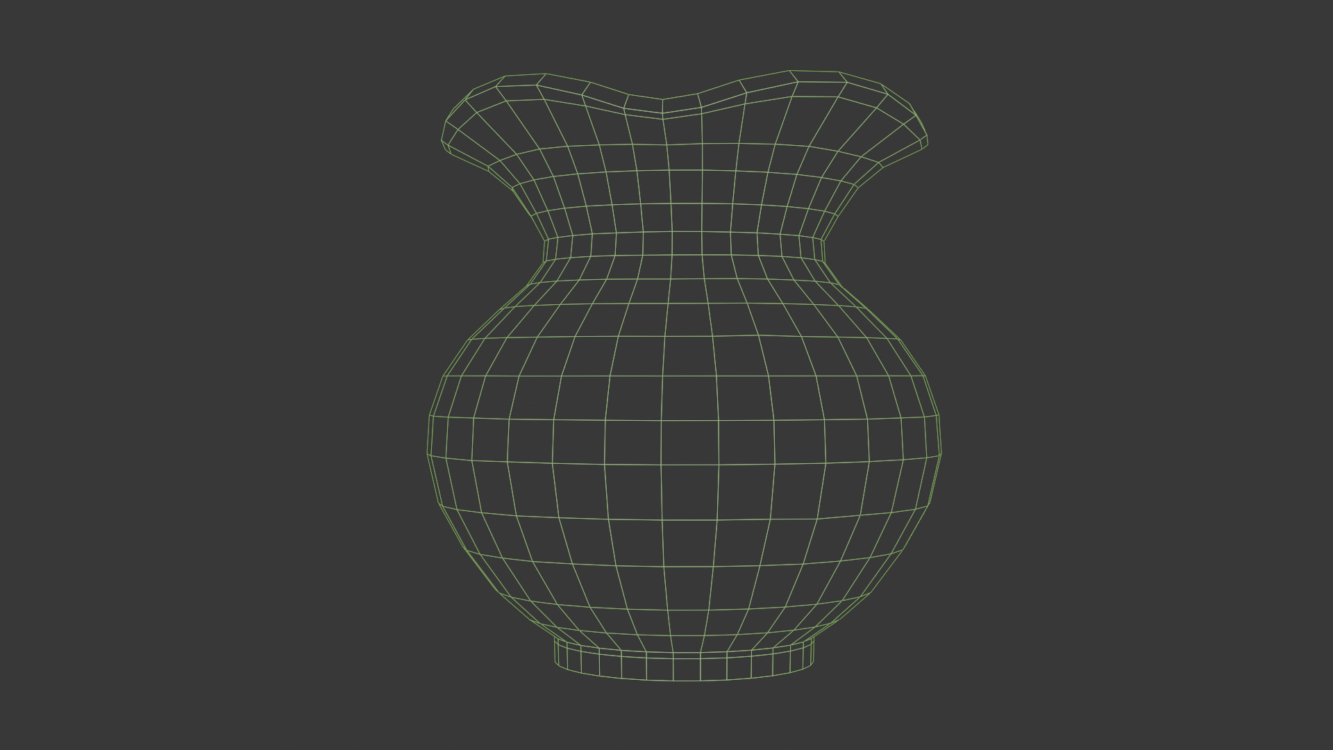 Clay Vase Low-poly 3D model_4