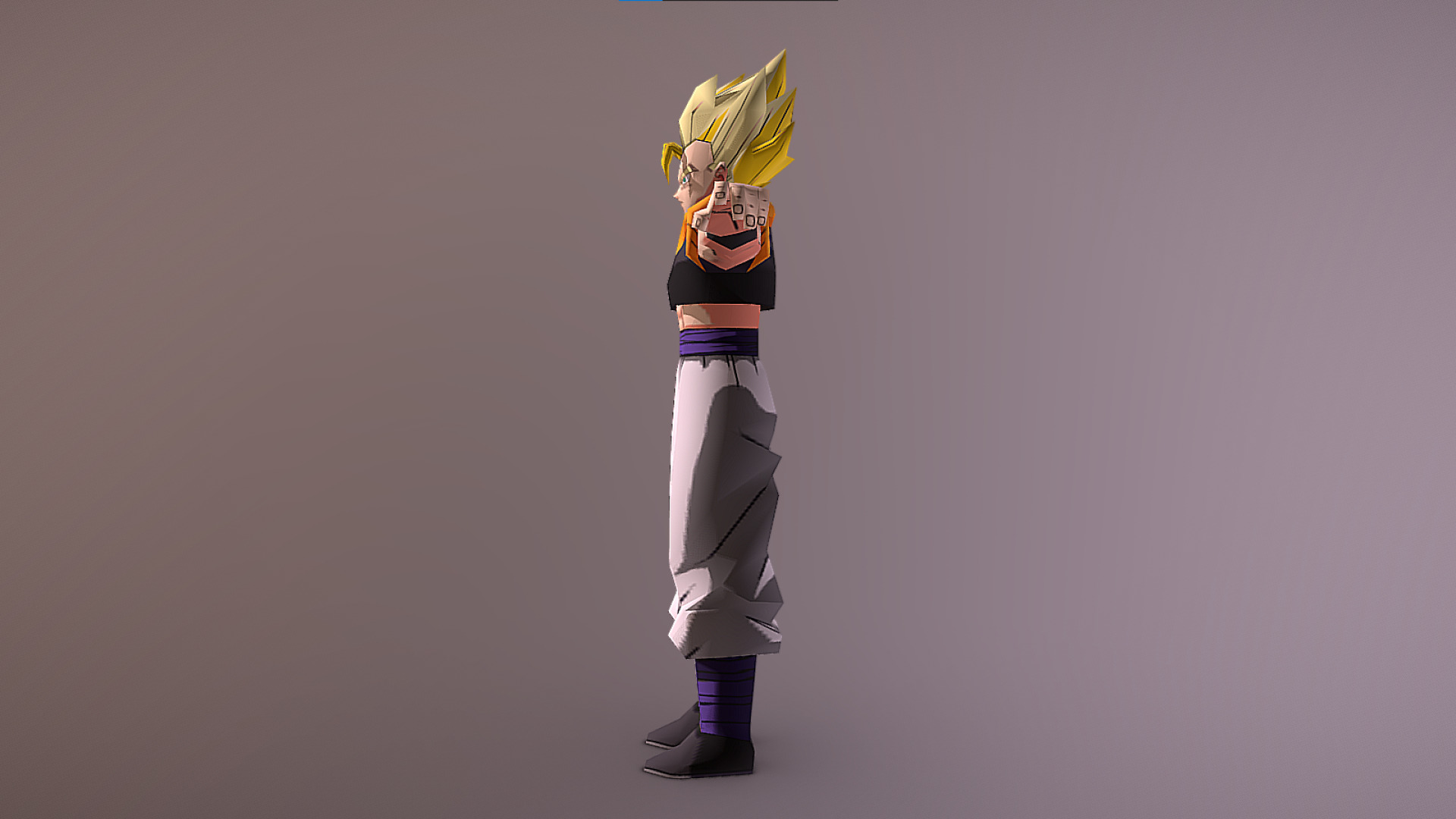Super Gogeta - Janemba - Dragon Ball Z - Shin Budokai Low-poly 3D model_4