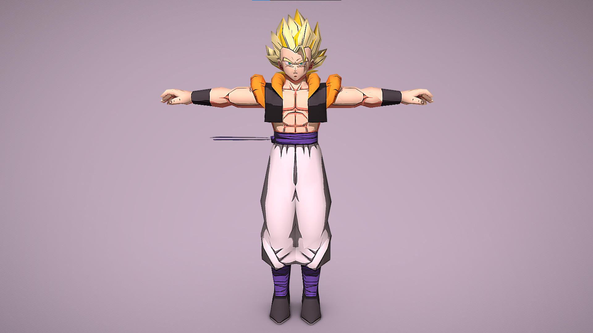 Super Gogeta - Janemba - Dragon Ball Z - Shin Budokai Low-poly 3D model_1