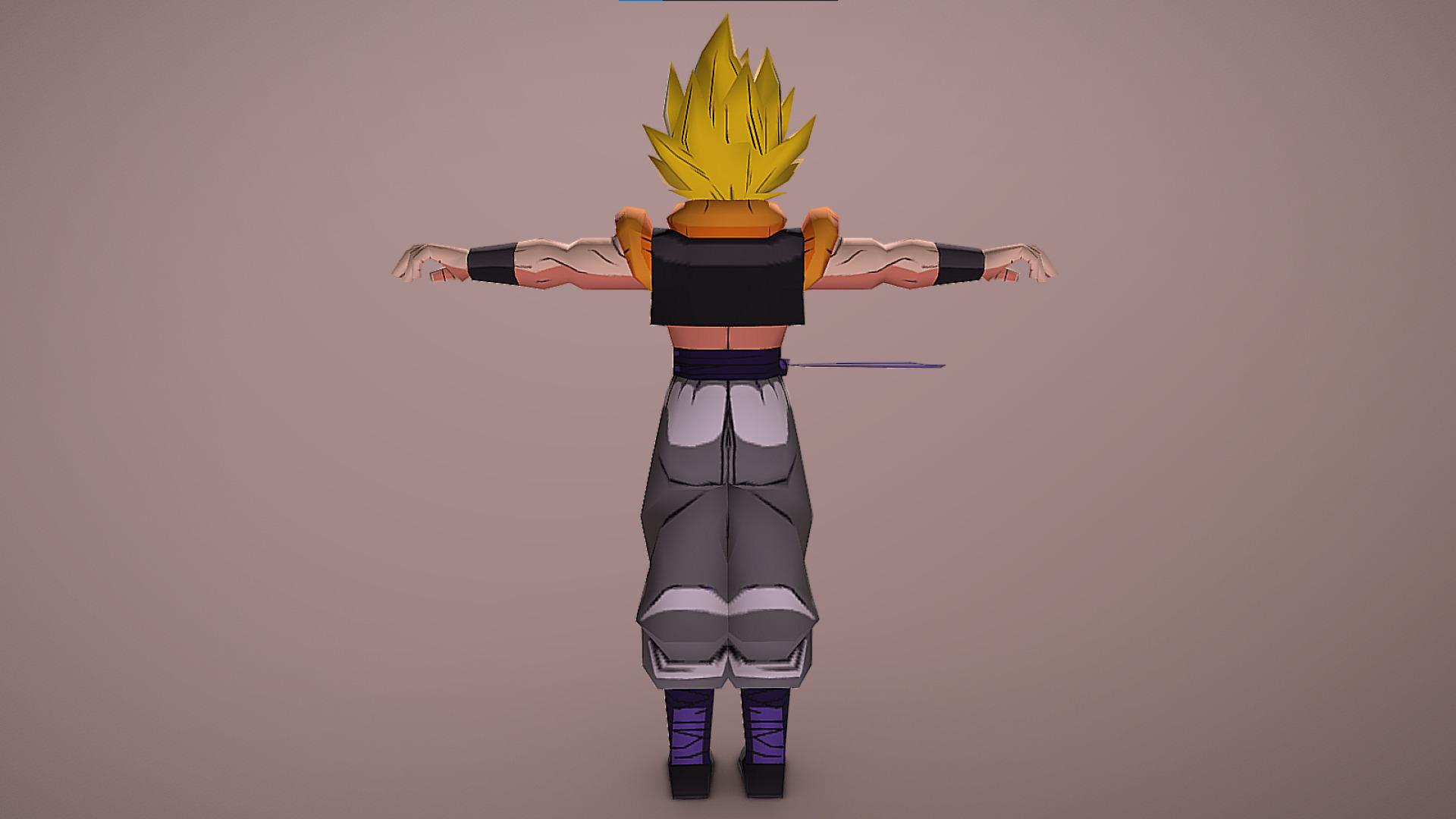 Super Gogeta - Janemba - Dragon Ball Z - Shin Budokai Low-poly 3D model_2