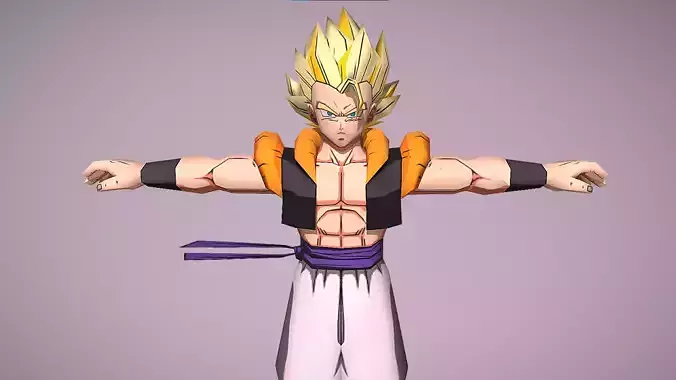 Super Gogeta - Janemba - Dragon Ball Z - Shin Budokai Low-poly 3D model