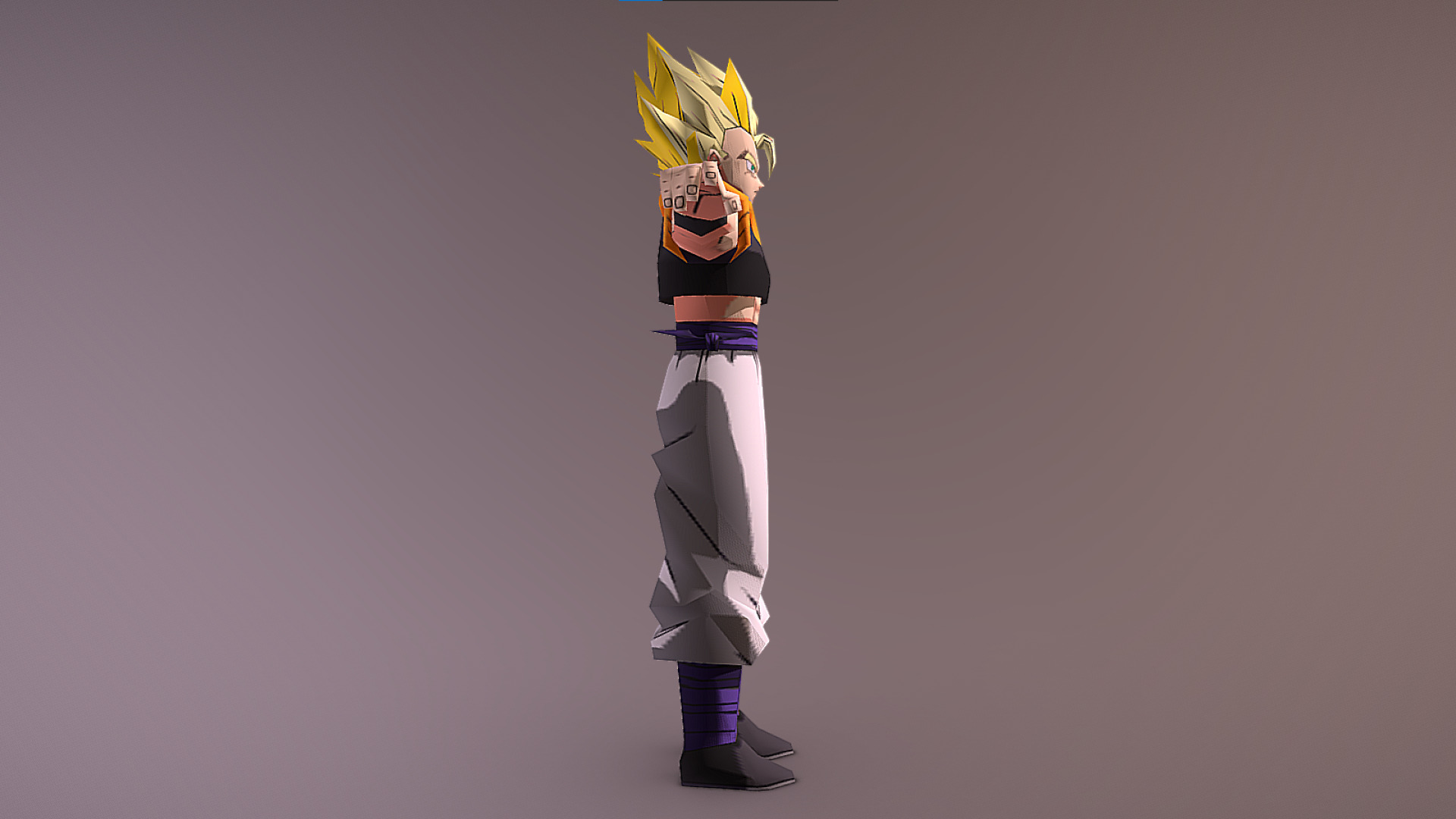 Super Gogeta - Janemba - Dragon Ball Z - Shin Budokai Low-poly 3D model_5