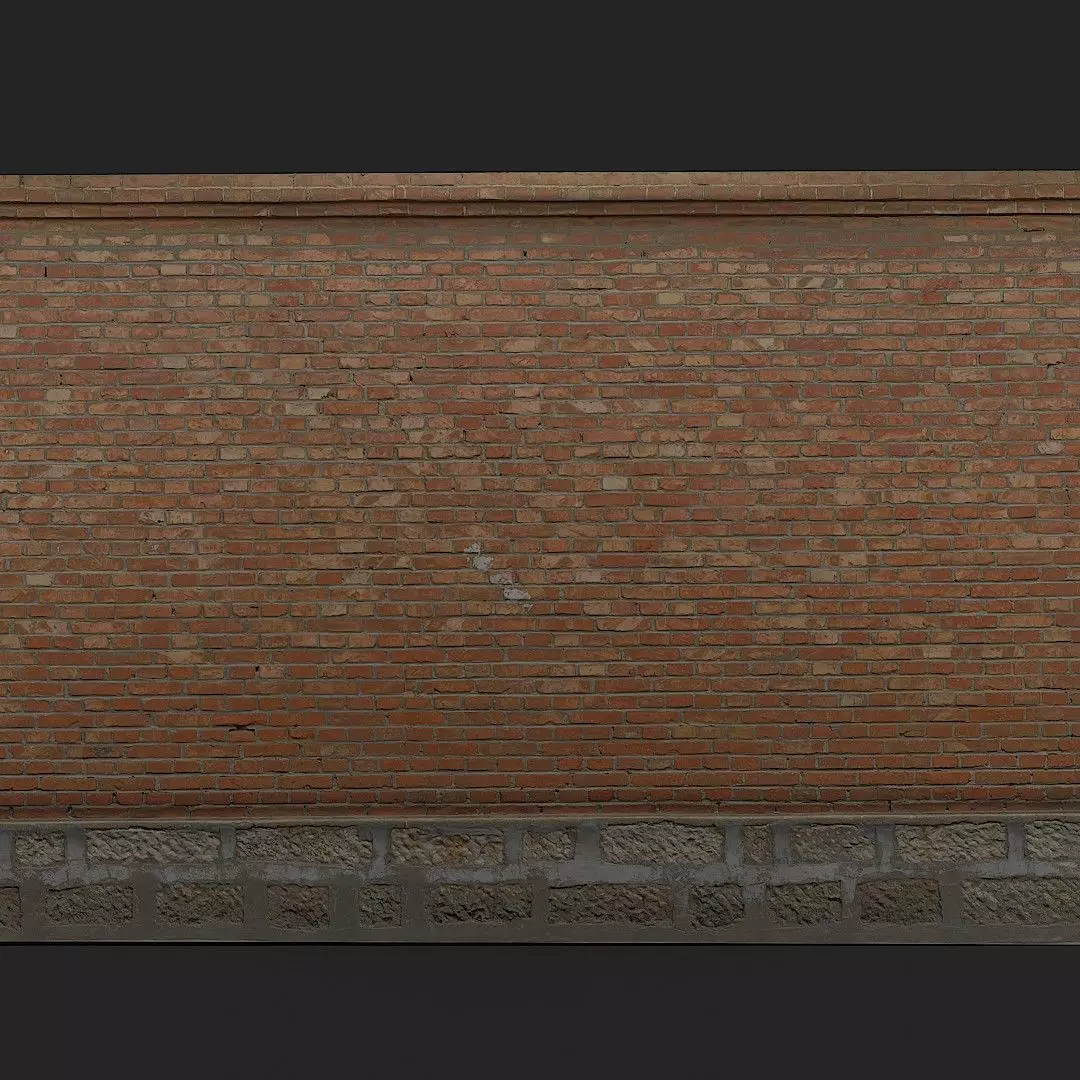 Red Brick Wall 003 3D model | CGTrader