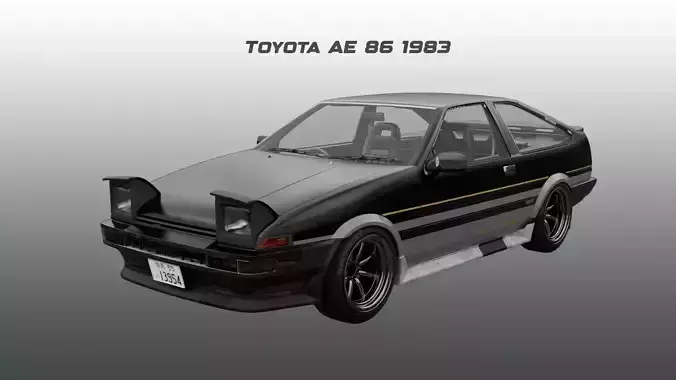 Toyota -1983 - AE86 3D model