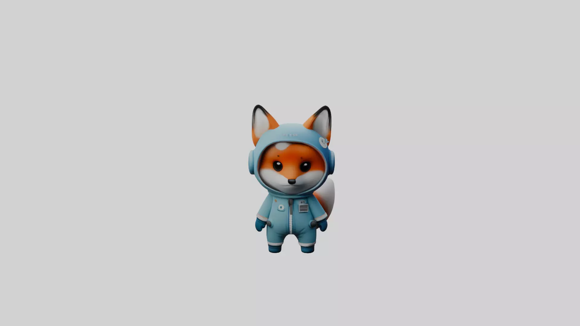 astronaut fox 3D model