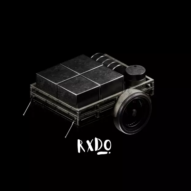 Futuristic cart transport 3d assets V6 Low-poly 3D model_0