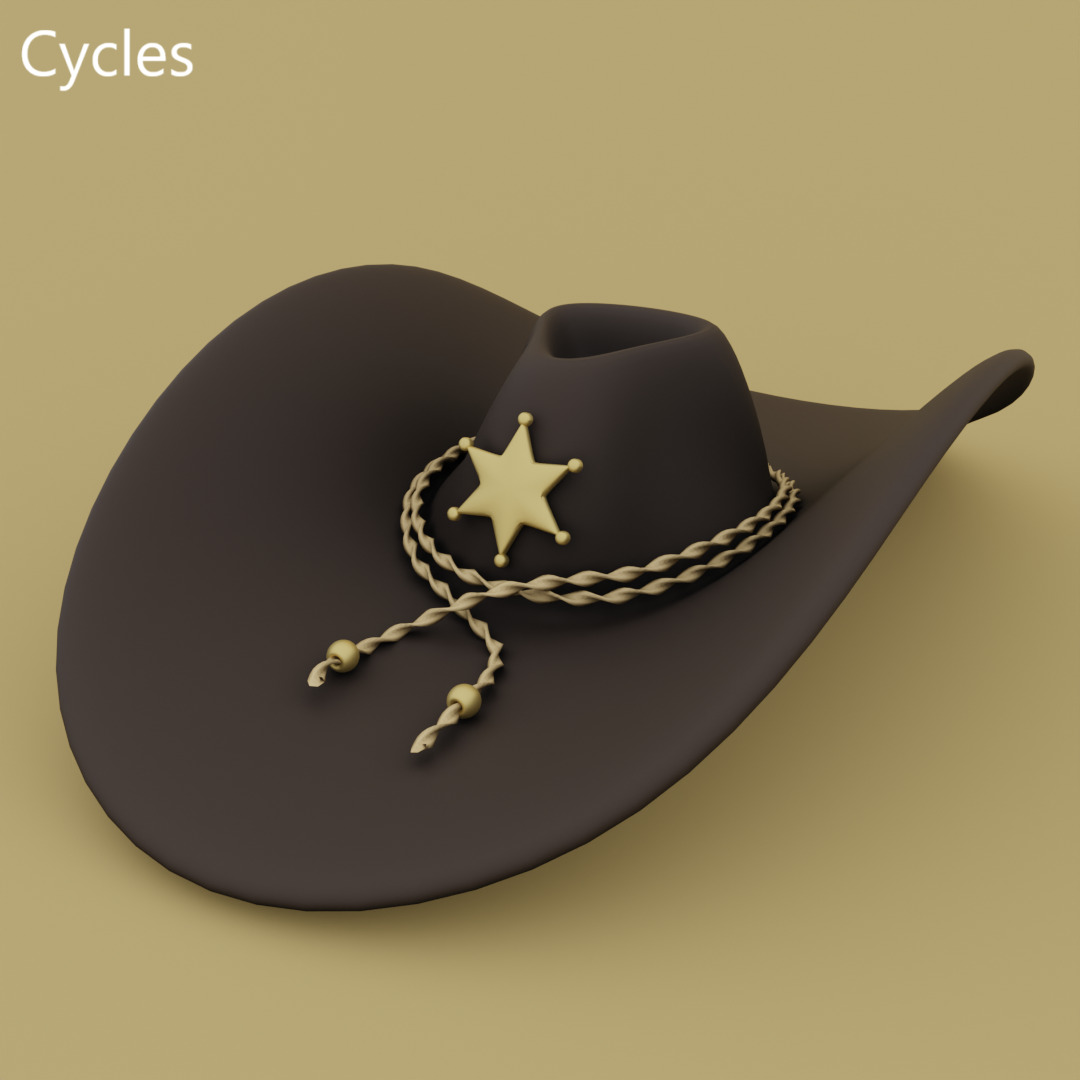 Cowboy Hat 3D model_2