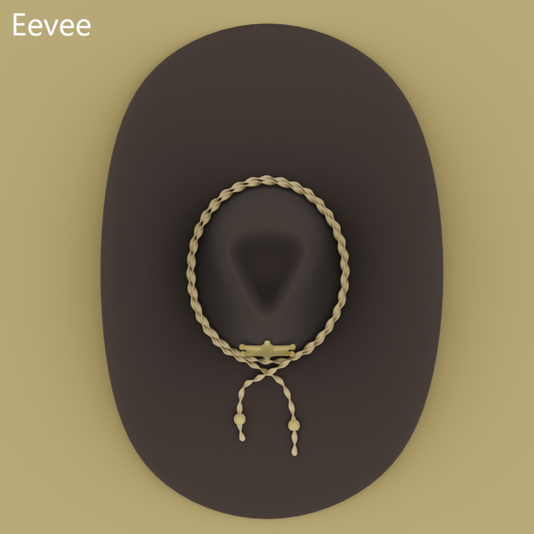Cowboy Hat 3D model_5