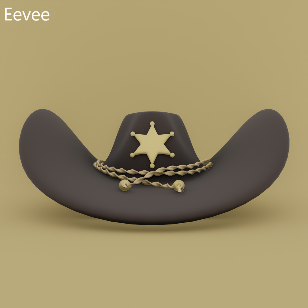 Cowboy Hat 3D model_1