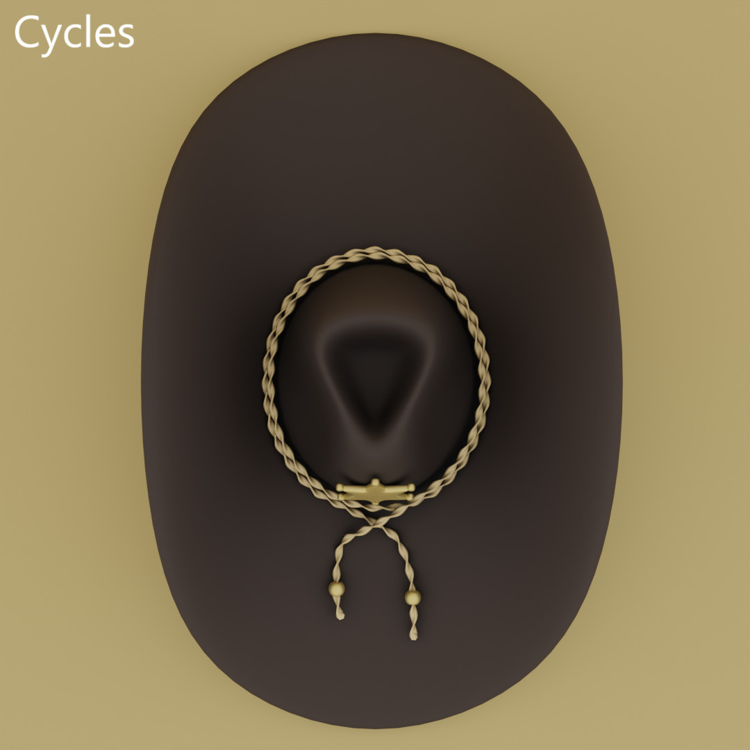 Cowboy Hat 3D model_4