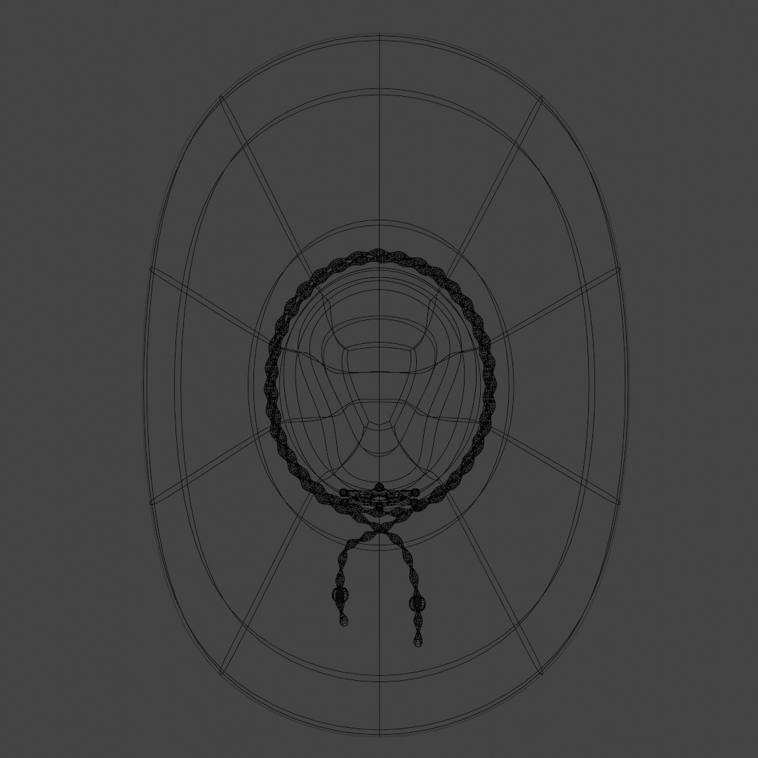 Cowboy Hat 3D model_8