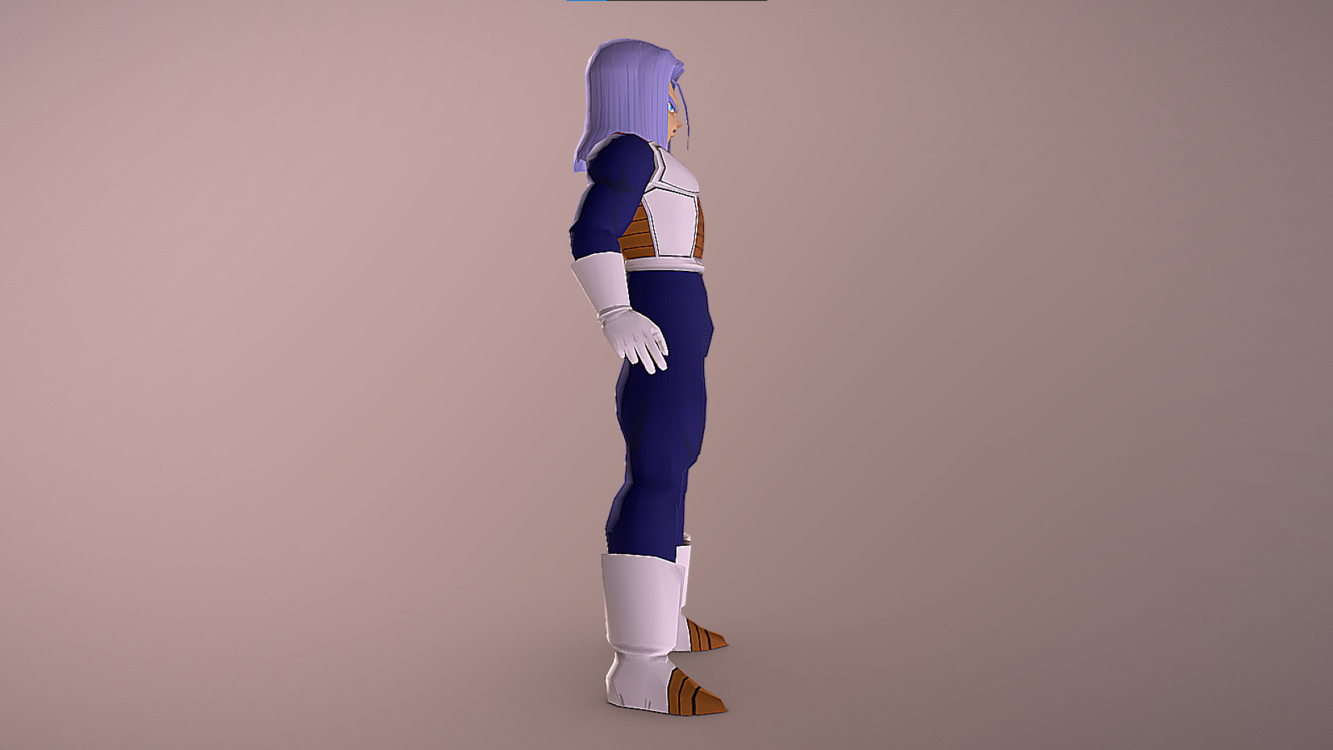 Future Trunks - Cell Saga - Dragon Ball Z - Budokai Low-poly 3D model_4