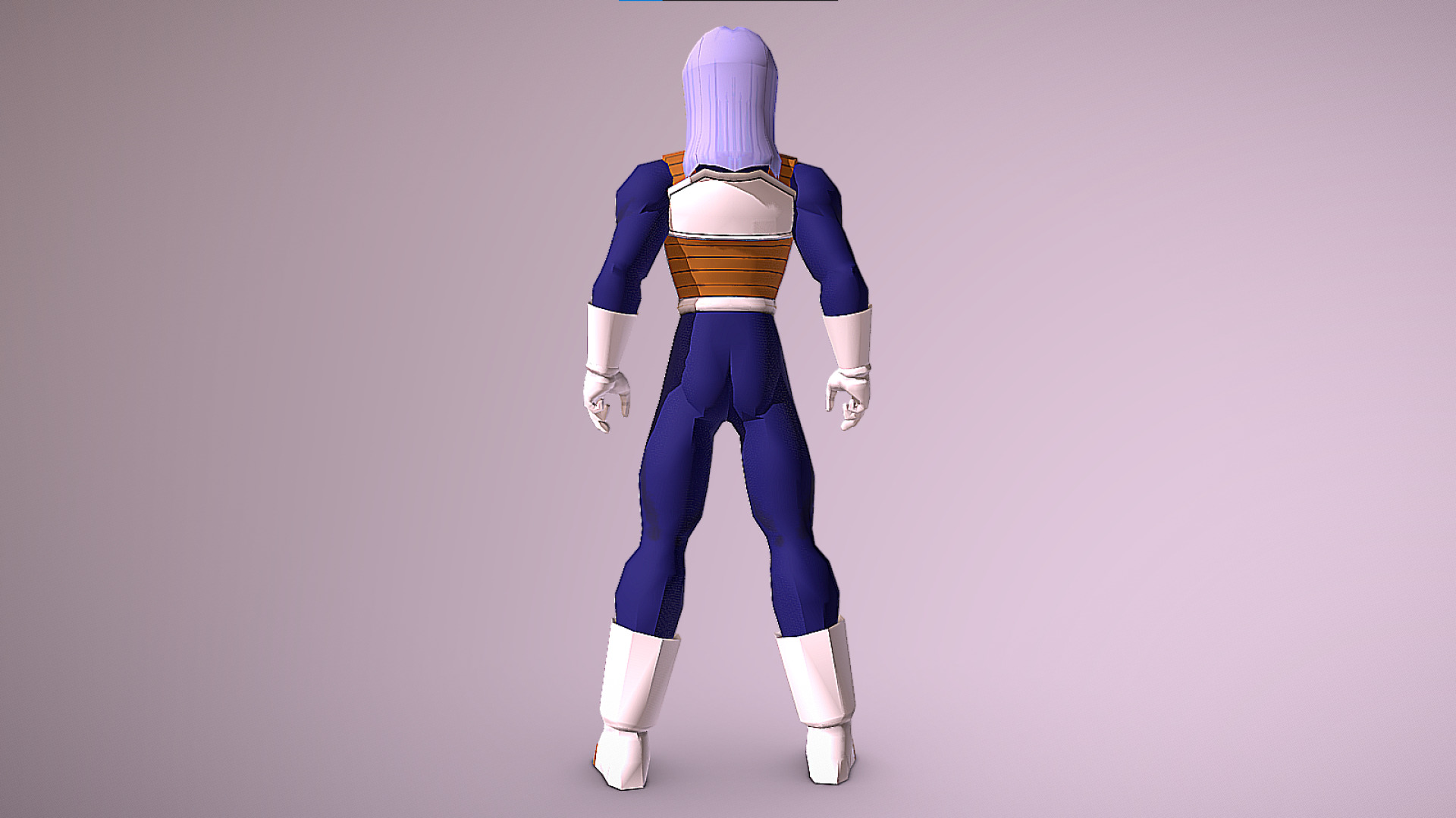 Future Trunks - Cell Saga - Dragon Ball Z - Budokai Low-poly 3D model_3