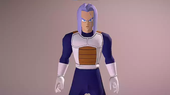 Future Trunks - Cell Saga - Dragon Ball Z - Budokai Low-poly 3D model