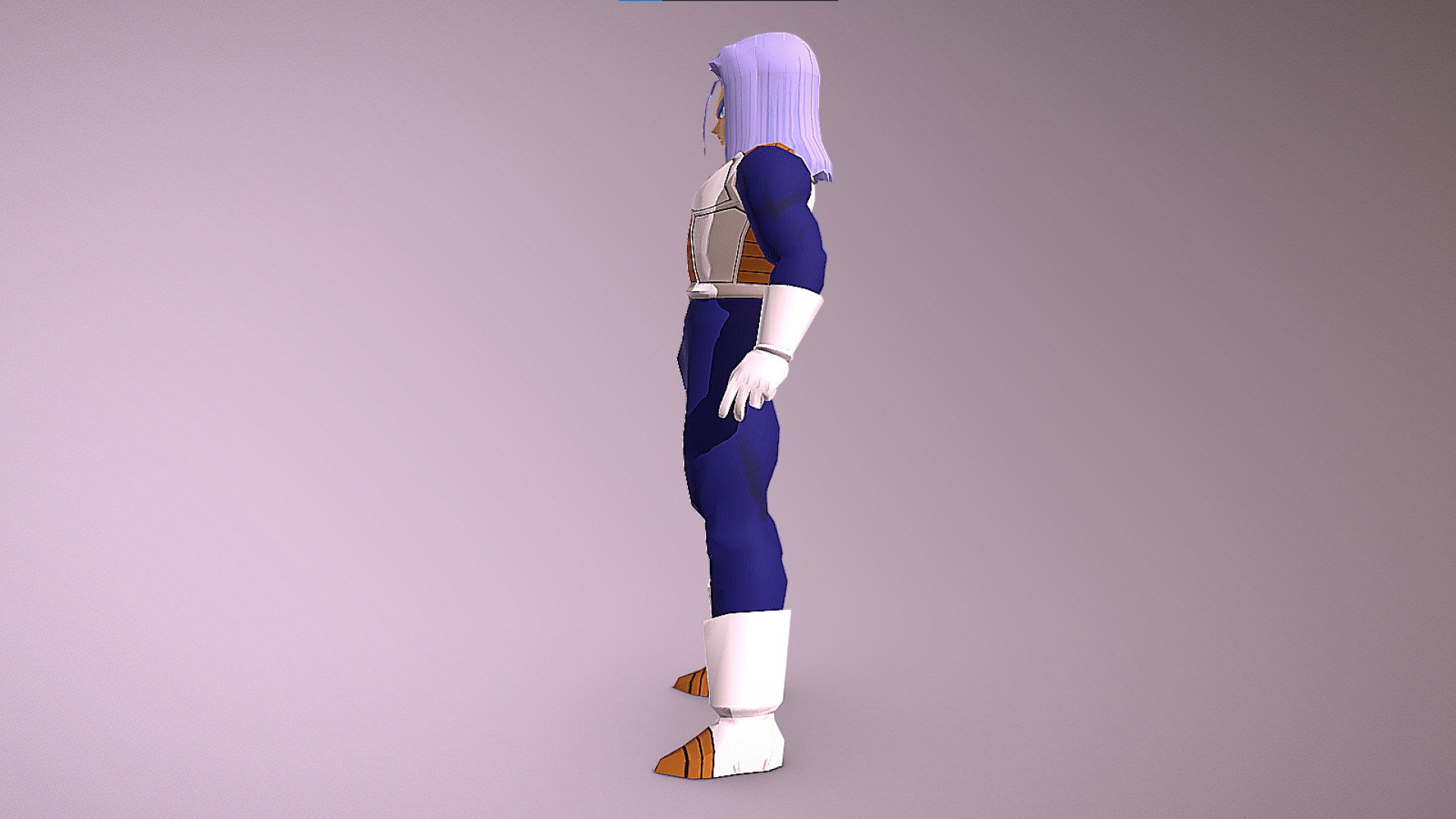 Future Trunks - Cell Saga - Dragon Ball Z - Budokai Low-poly 3D model_5