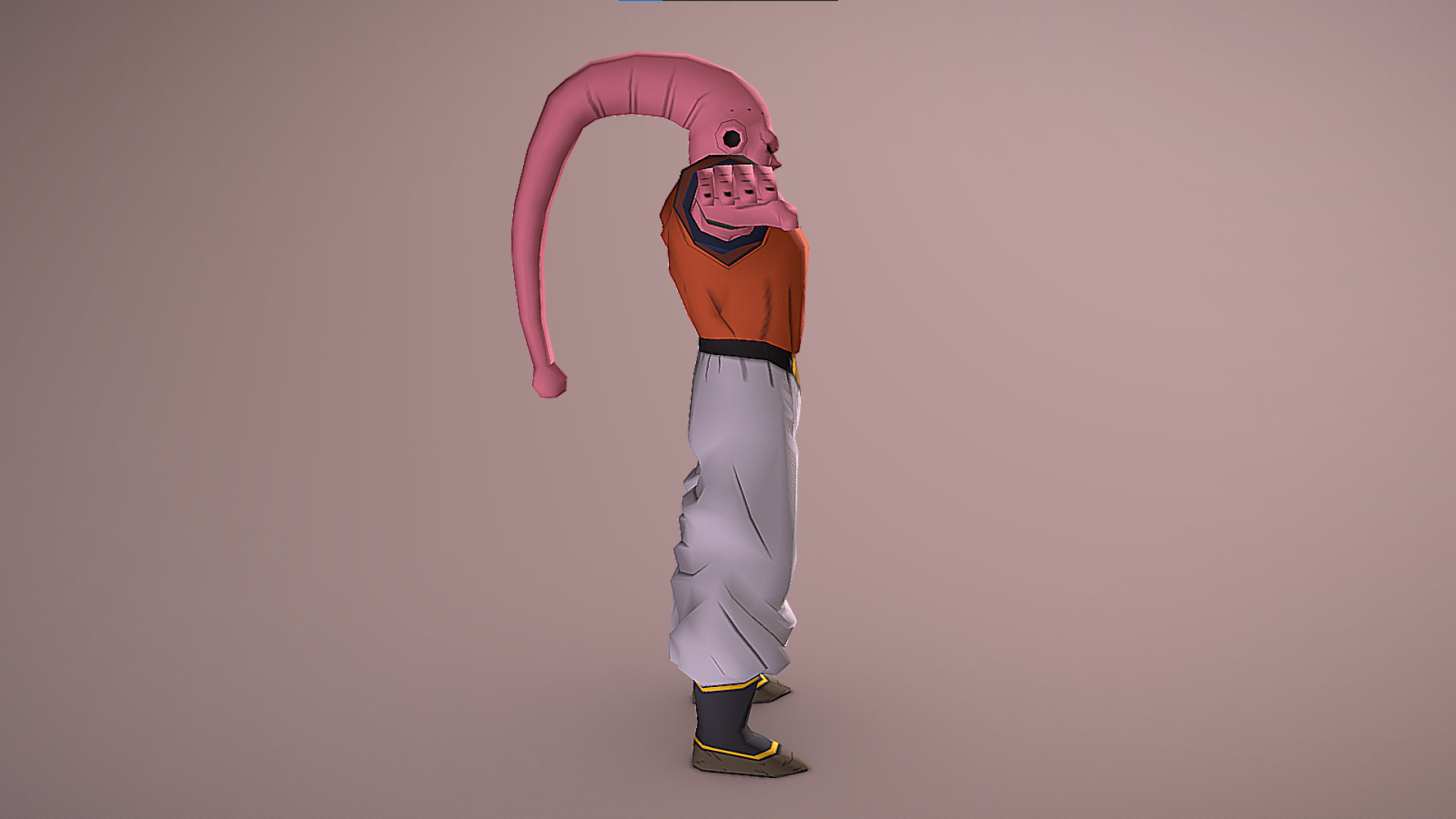 Super Buu - Majin Buu Saga - Dragon Ball Z - Budokai 3 Low-poly 3D model_5