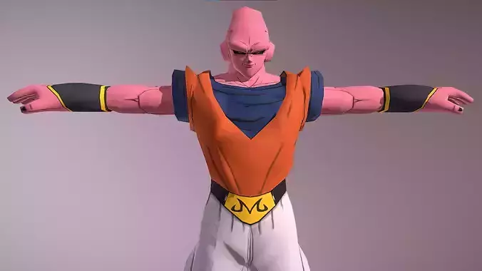 Super Buu - Majin Buu Saga - Dragon Ball Z - Budokai 3 Low-poly 3D model