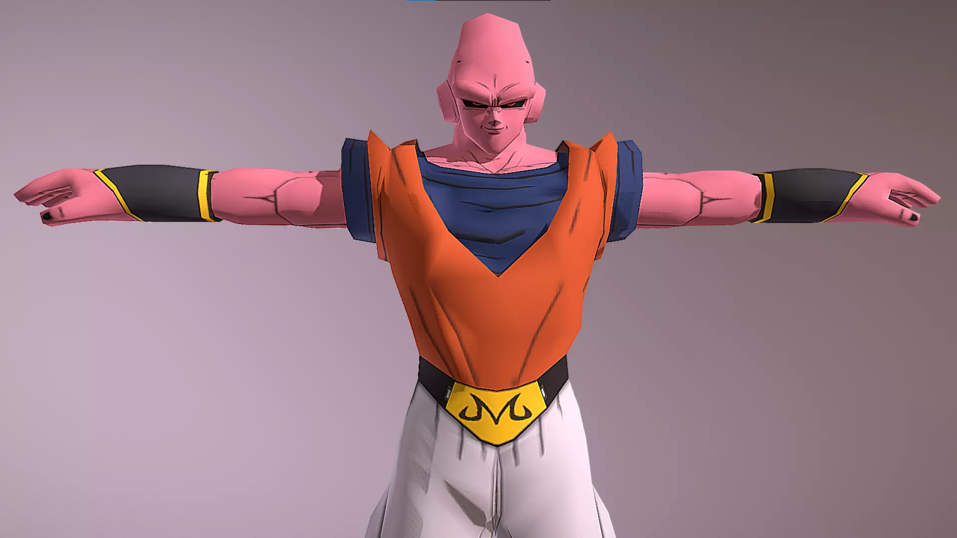 Super Buu - Majin Buu Saga - Dragon Ball Z - Budokai 3 Low-poly 3D model_0
