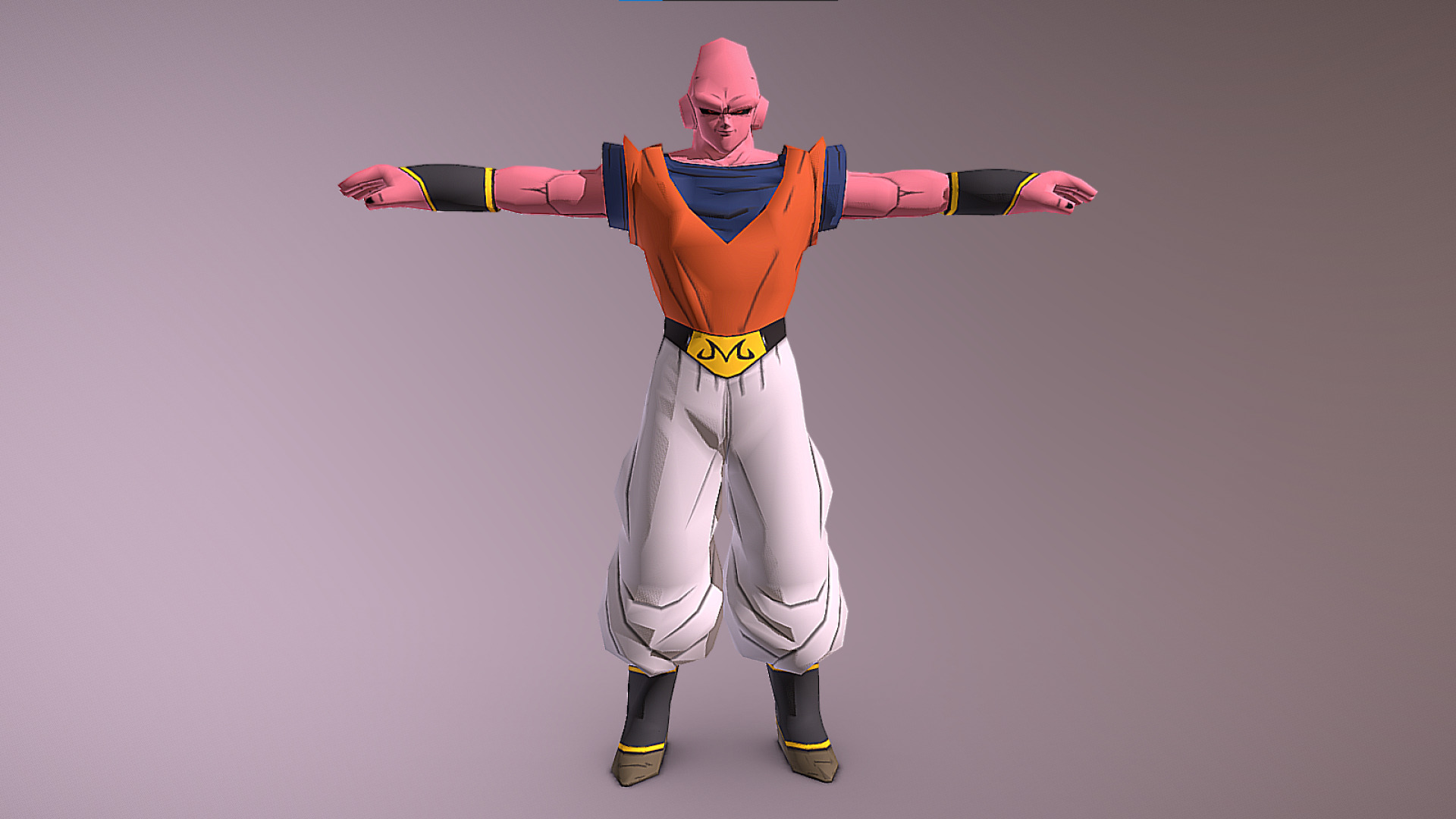Super Buu - Majin Buu Saga - Dragon Ball Z - Budokai 3 Low-poly 3D model_1