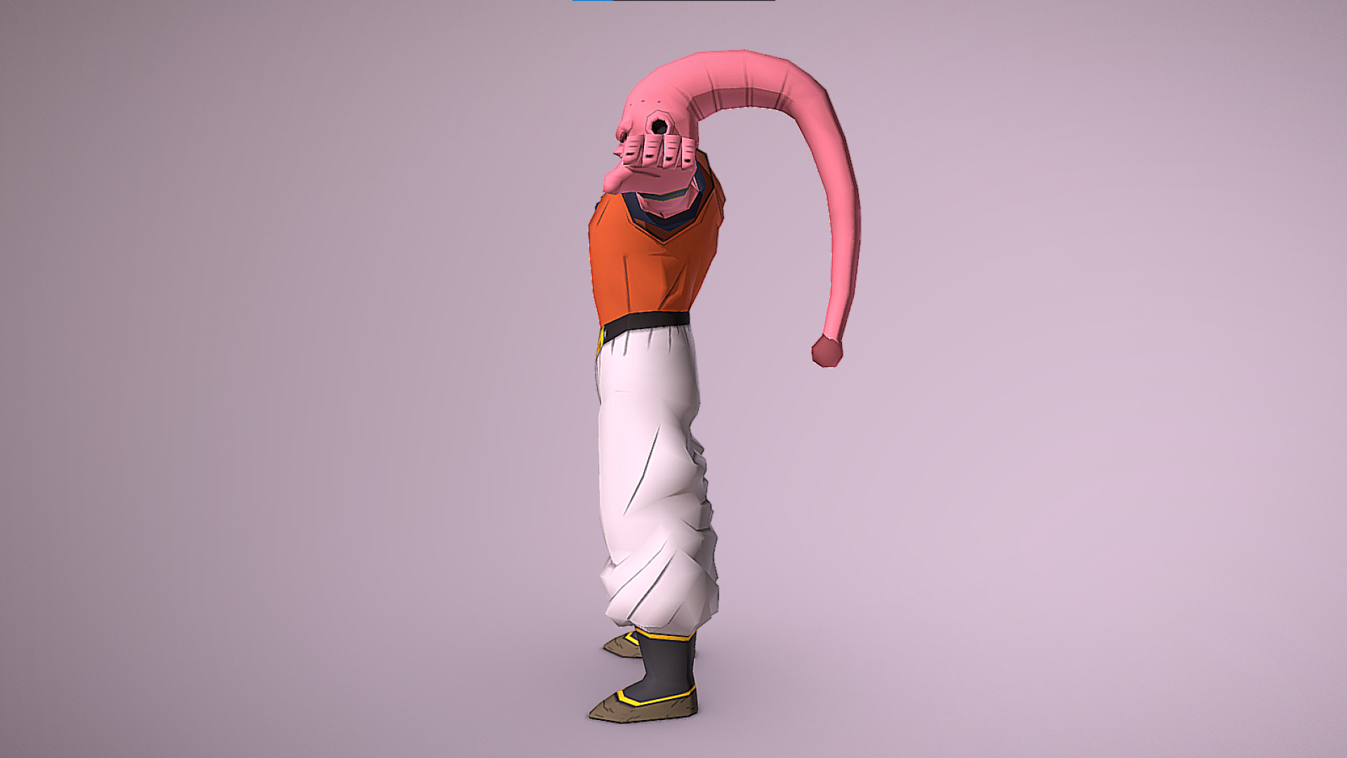Super Buu - Majin Buu Saga - Dragon Ball Z - Budokai 3 Low-poly 3D model_4