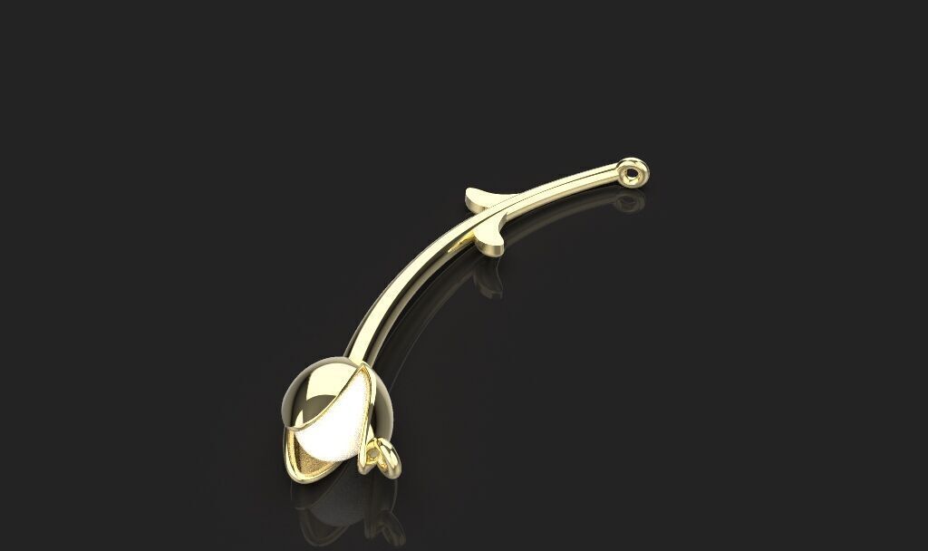 3d printing rose necklace Pendant printable 3dmodel 3dm stl  3D print model_19