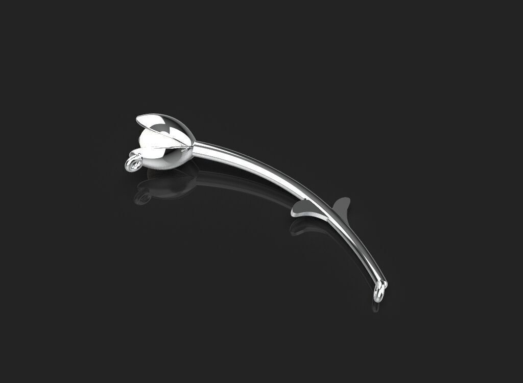 3d printing rose necklace Pendant printable 3dmodel 3dm stl  3D print model_29