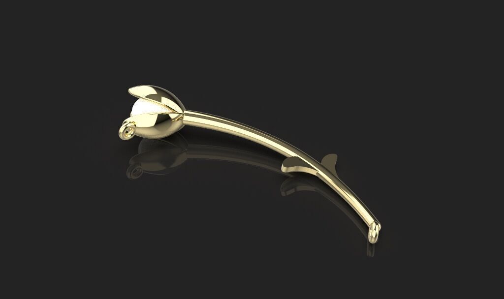 3d printing rose necklace Pendant printable 3dmodel 3dm stl  3D print model_33