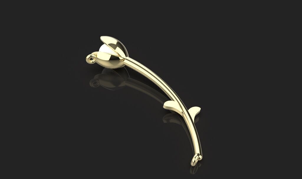 3d printing rose necklace Pendant printable 3dmodel 3dm stl  3D print model_17