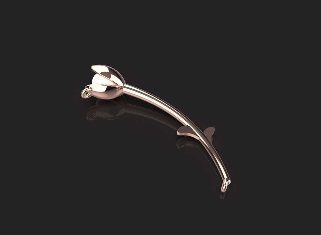 3d printing rose necklace Pendant printable 3dmodel 3dm stl  3D print model_40