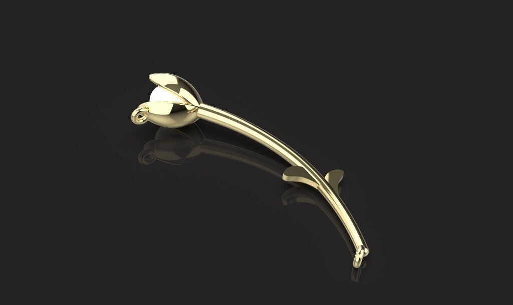 3d printing rose necklace Pendant printable 3dmodel 3dm stl  3D print model_15