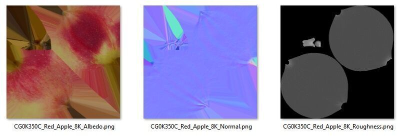 Red Apple 006 3D model_7