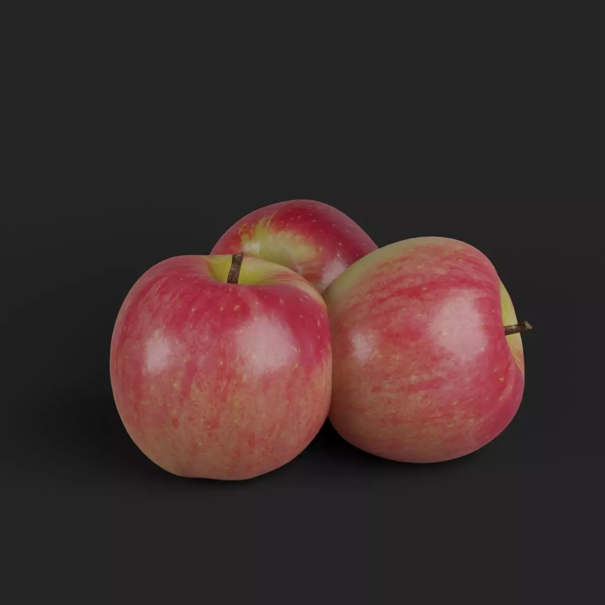 Red Apple 006 3D model_0