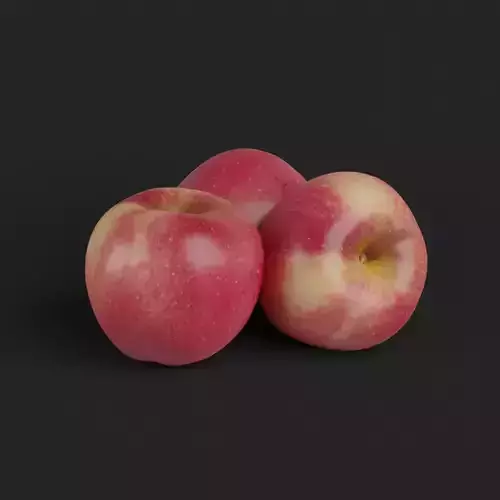 Red Apple 004 3D model