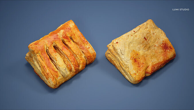 Bread Roll Low-poly 3D model